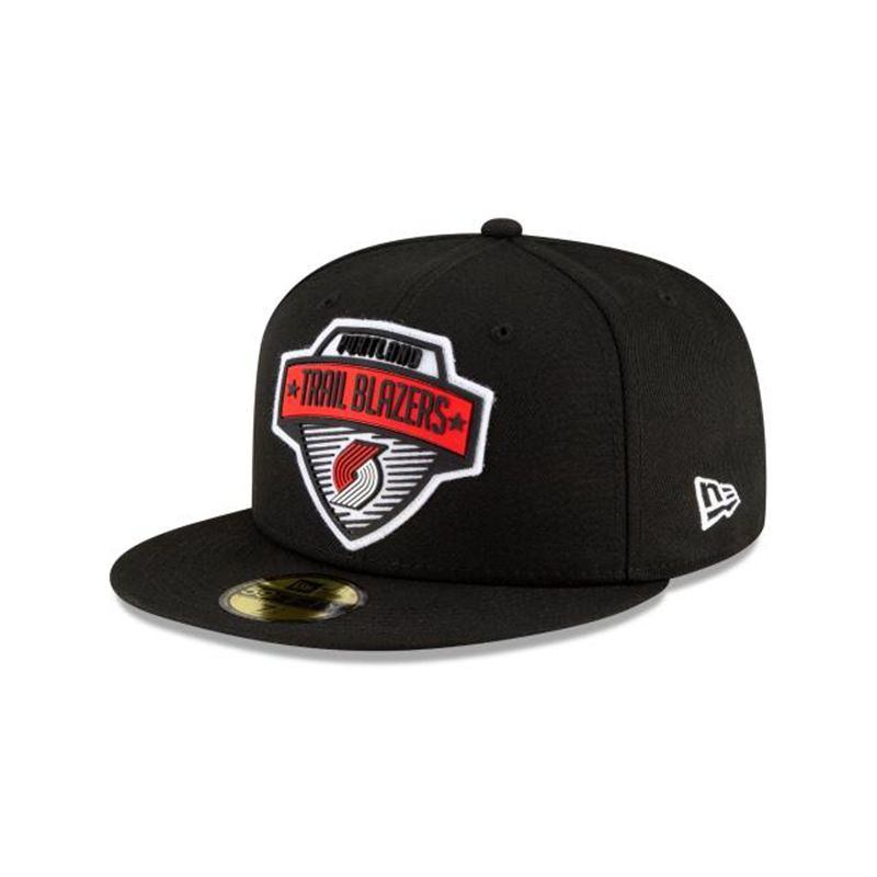 NBA Portland Trail Blazers Tip Off Edition 59Fifty Fitted (FFD7542) - Black New Era Caps